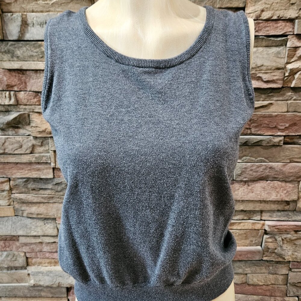 Talbots Gray sleeveless top